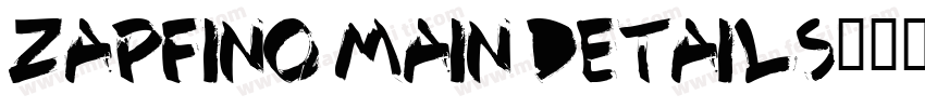 Zapfino Main details字体转换